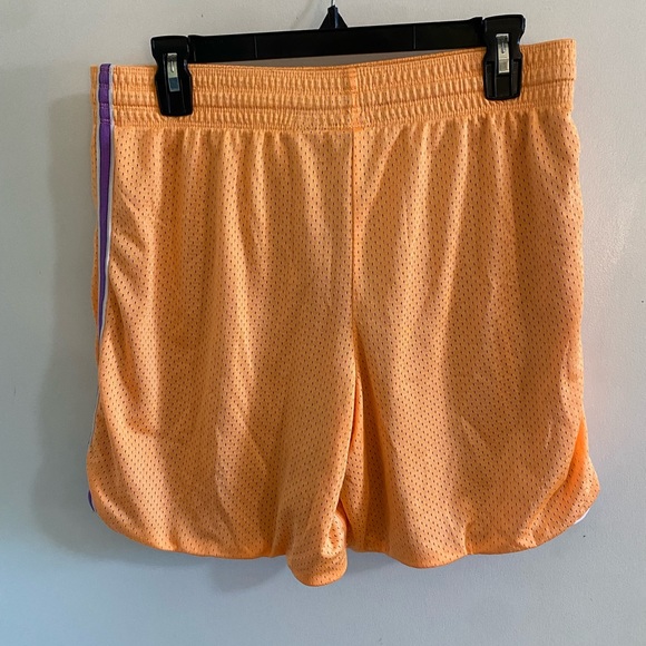 Nike Mens Medium Orange and Purple Classic Style Basketball Athletic Shorts - Picture 6 of 8